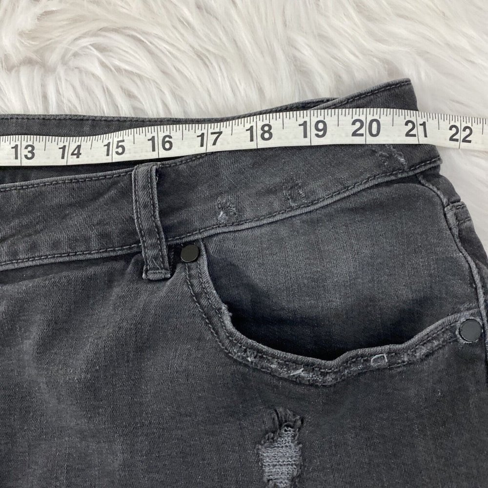 Lane Bryant low rise girlfriend fit jeans distressed sequin 22 stretch - Picture 8 of 11